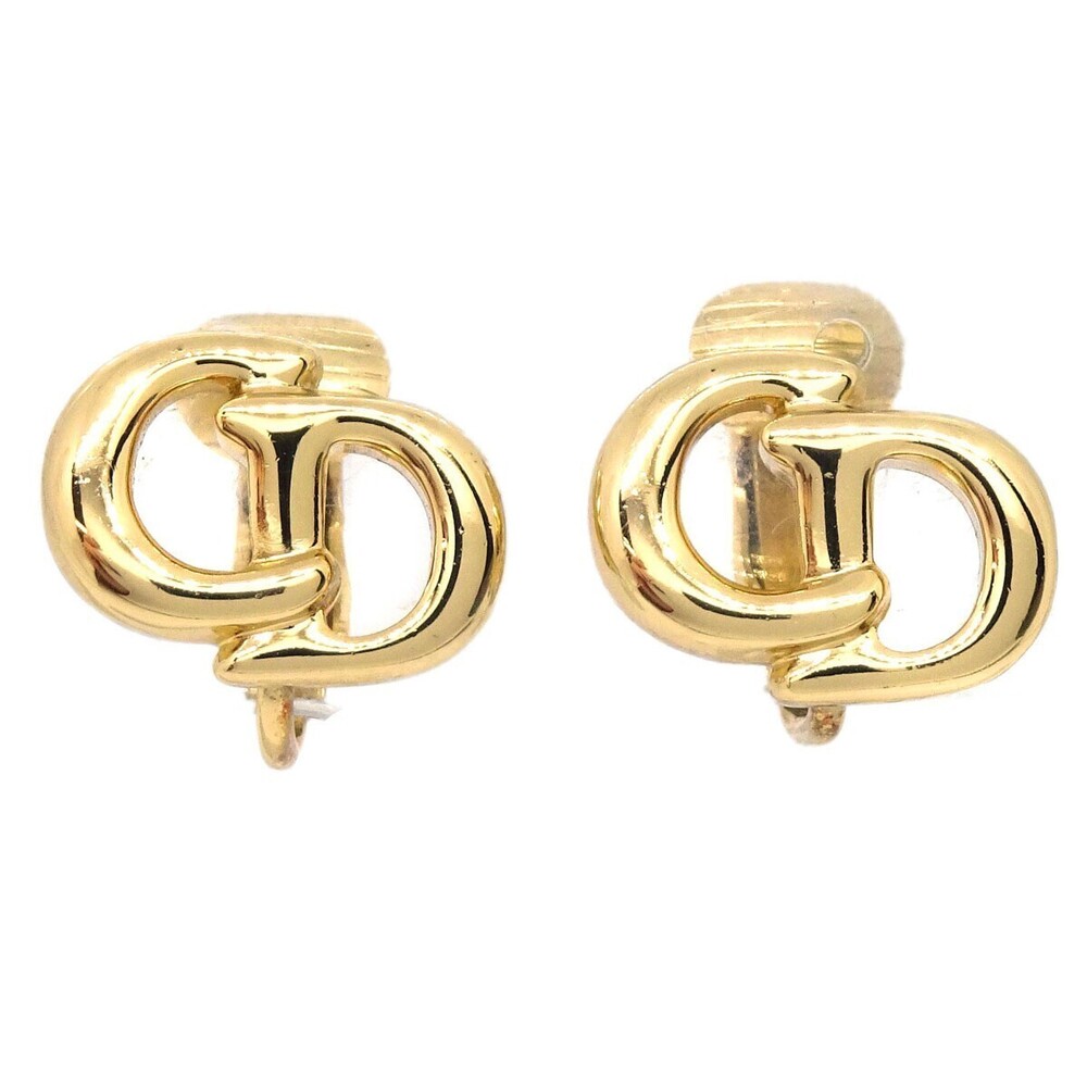 Christian Dior Vintage CD Clip-On Metal